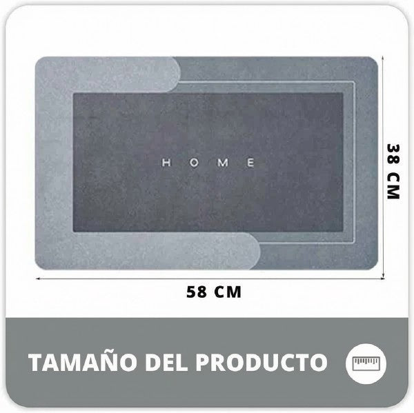 COMBO 3 TAPETES ABSORBENTES GRIS CON NEGRO 🔥